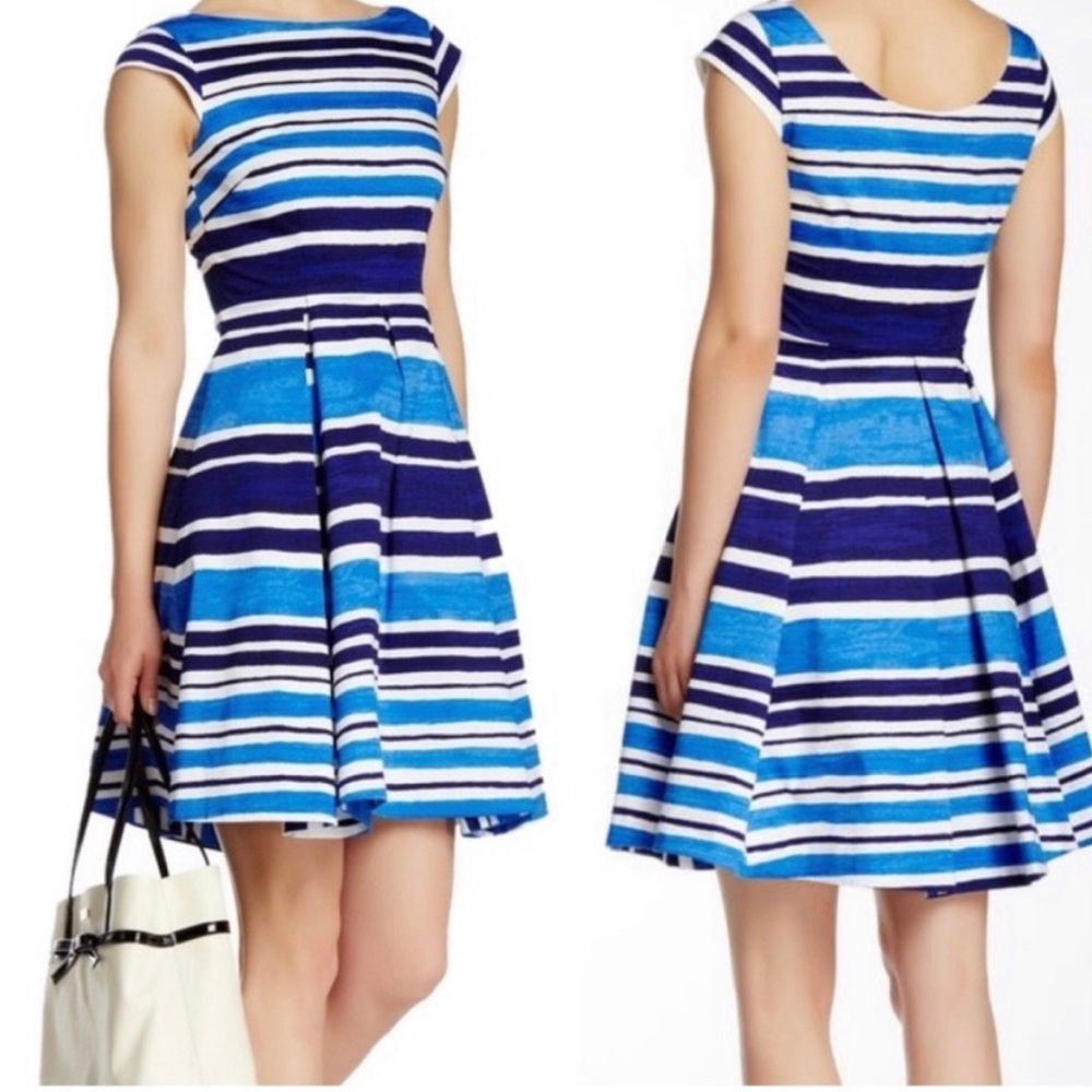 Kate spade Mariella stretch dress in navy & white. Sz 0